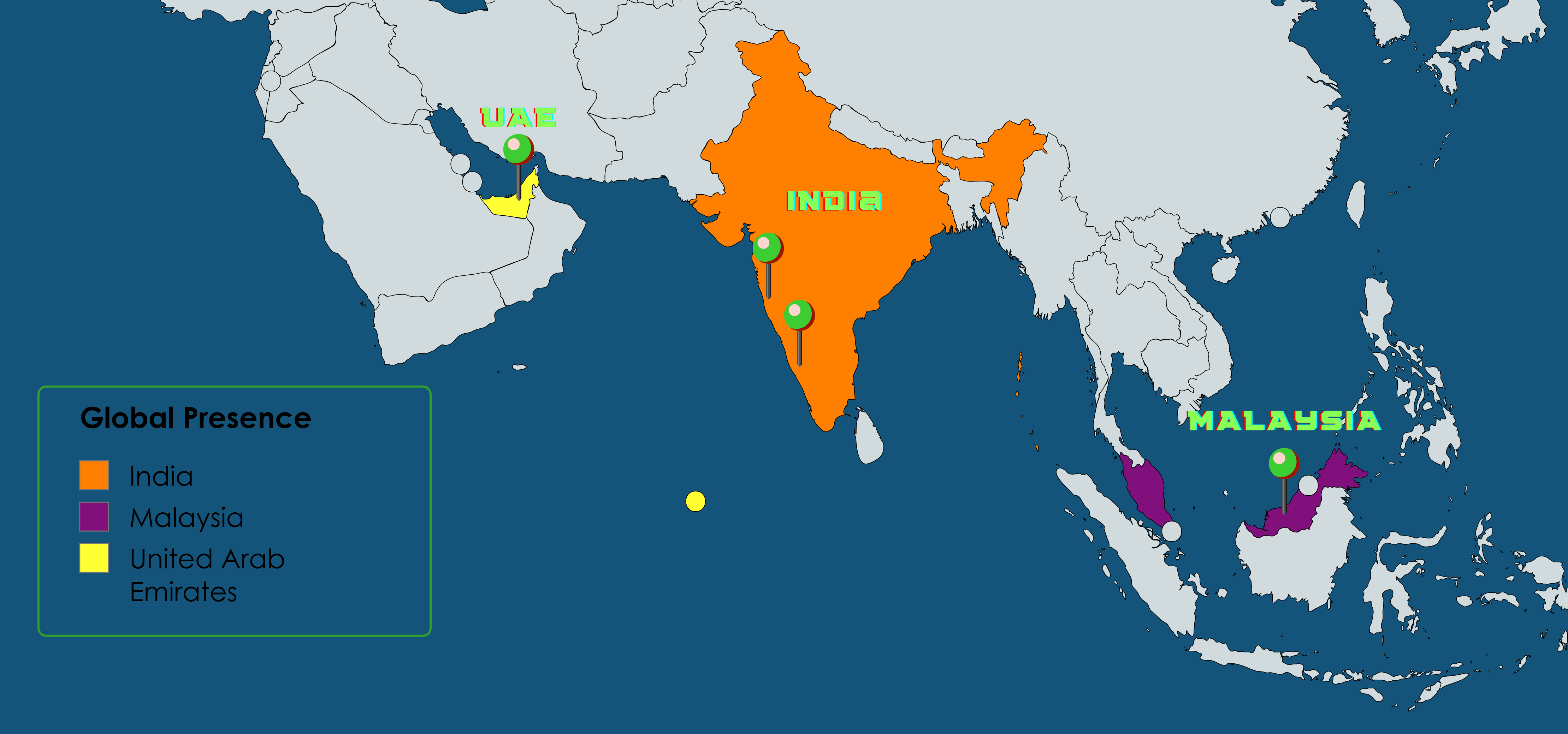 Map of our presence Globally